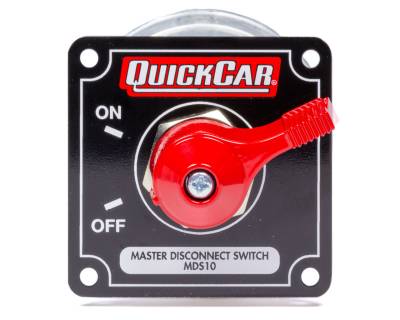 Quick Car - Master Disconnect Switch with Black Plate 55-010