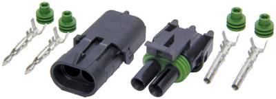AllStar Performance - Allstar Performance 2-Wire Weather Pack Connector Kit ALL 76266