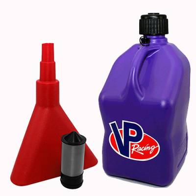 VP Racing Fuels - VP Racing Square 5 Gallon Fuel Jug with Funnel and Filter - PURPLE