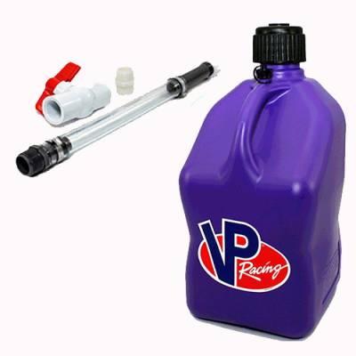 VP Racing Fuels - VP Racing Square Fuel Jug with Hose and Ball Valve - PURPLE