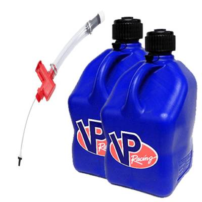 VP Racing Fuels - 2 VP Racing Square Fuel Jugs with Trigger Hose - BLUE