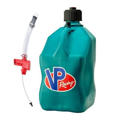 VP Racing Fuels - VP Racing Square Fuel Jug with Trigger Hose -CARIBBEAN BLUE