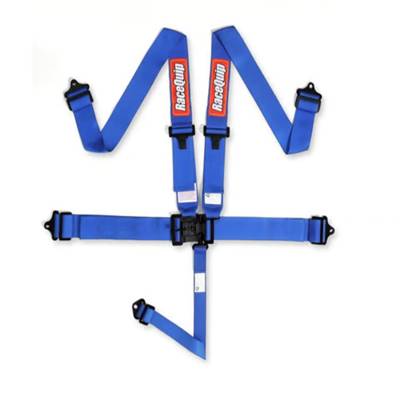 Racequip - Racequip BLUE 5 Point 16.1 SFI Latch & Link Belt Set