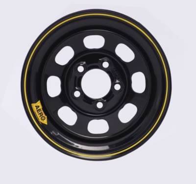 Aero Race Wheels - Black 15" x 7" - 5 x 5" Pattern - 3.5" Back Spacing
