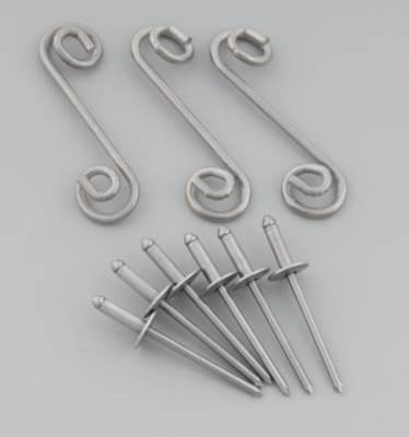 Aero Mud Cover Installation Kit - includes 3 springs and 6 rivets