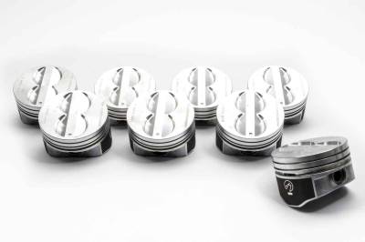 Speed Pro FMP H345DCP 350 Small Block Chevy Flat Top Pistons Coated Piston 5.7"