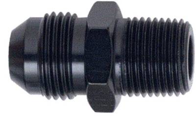 Aluminum AN Fittings - Male Connector AN to Pipe Fittings - Fragola - Black -4 AN to 1/8" Pipe Adapter