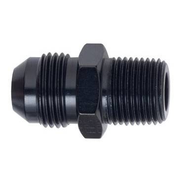 Aluminum AN Fittings - Male Connector AN to Pipe Fittings - Fragola - Black -4 AN to 1/4" Pipe Adapter