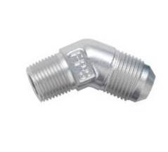 Clear 45 Degree-4 AN to 1/8" Pipe Adapter