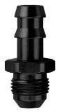 Push Lock Fittings - Hose Barb to AN Adapter - Fragola - Black -4 Male x 1/4" Hose