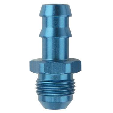 Push Lock Fittings - Hose Barb to AN Adapter - Fragola - Blue -6 Male x 3/8" Hose