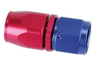 SERIES 2000 PRO-FLOW HOSE ENDS - Straight Fittings  - Fragola - -4 Blue Aluminum Straight Fitting