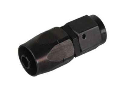 SERIES 2000 PRO-FLOW HOSE ENDS - Straight Fittings  - Fragola - -4 Black Aluminum Straight Fitting