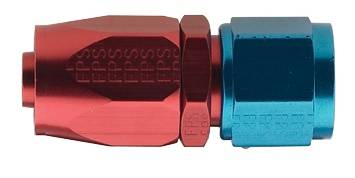 RE-USEABLE PRO-FLOW HOSE ENDS - Straight Fittings  - Fragola - -10 Blue Aluminum Straight Fitting