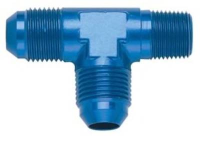 Fittings - Tee Fittings  - Fragola - Blue -8 AN to 3/8" Pipe