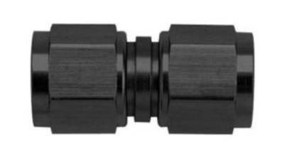 Black -10 AN Female Flare Swivel Straight