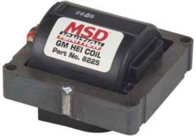 MSD 8225 HEI Heat Ignition Distributor Coil In Cap GM Chevy 42,000 Volt