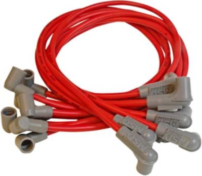 MSD 8.5mm Super Conductor Spark Plug Wires - SBC; Points Style Cap