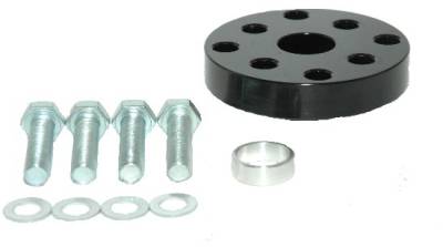 ARC 18050 1/2" Billet Black Aluminum Universal Fan Spacer - Ford/Chevy Stock Car Modified