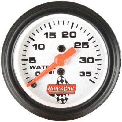 QuickCar 611-6008 Analog 2-5/8" Replacement Water Pressure Gauge w/1/8" NPT Male