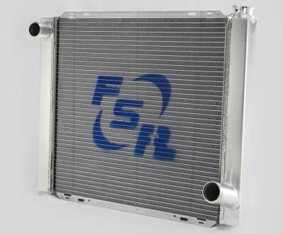 Cooling - Radiators  - FSR Radiator - FSR GM Two Row Single Pass Radiators 19" tall x 26" wide FSR 2619S2