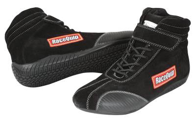 RaceQuip 30500075 Euro Carbon-L Series Black SFI 3.3/5 Racing Shoes 7 1/2