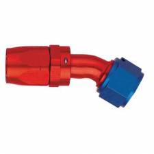 RE-USEABLE PRO-FLOW HOSE ENDS - 30 Degree Fittings  - Aeroquip Performance Products - Aeroquip FCM4076 -16 AN 30 Degree Reuseable Swivel Hose End Fitting Red/Blue Anodized Aluminum
