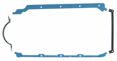 Fel-Pro 1816 BBC Rubber-Coated Fiber Oil Pan Gasket 2-Piece Rear Main