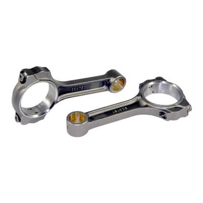 Scat 2-ICR5700-7/16 SBC 5.7" 4340 I-Beam Connecting Rod w/ 7/16" ARP Cap Screws Bushed