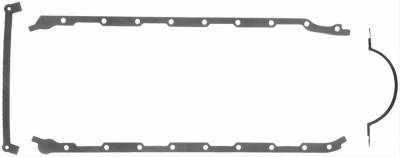Fel-Pro Oil Pan Gasket Set BBC Rubber Coated Steel Core (Cut for Stroker)
