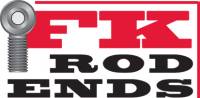 FK Bearings Inc - FK Bearings Steel 2 Piece Rod End Male 3/8" Shank Right Hand Thread Heavy Duty