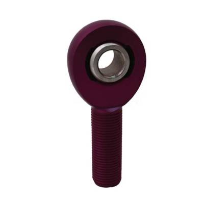 Suspension - Rod Ends, Jam Nuts, and Spacers  - QA1 - QA1 AML8-10PU Purple AM Series Aluminum Male Rod End LH 1/2" x 5/8"-18