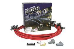 Ignition and Electrical - Spark Plug Wires  - Moroso - Moroso Ultra 40 SBC HEI Wires  - Red