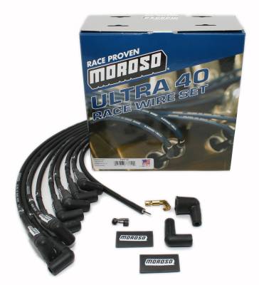Moroso - Moroso 73712 Black Ultra 40 Race Spark Plug Wires Big Block Chevy HEI 396 454 - Image 2