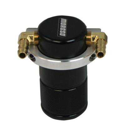 Moroso - Moroso 85497 Universal Crankcase Ventilation PCV Air Oil Separator/Catch Can Kit