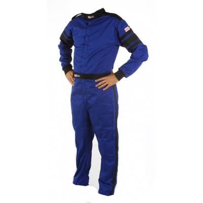 XLarge Blue Multi-Layer 1 Piece Race Driving Fire Safety Suit SFI 5 Rated