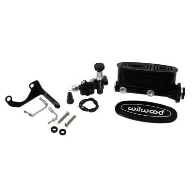 Wilwood - Wilwood 261-13270-BK Black Tandem Master Cylinder 1-1/8" Bore W/ Bracket & Valve - Image 2