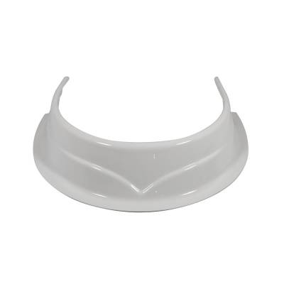 Dominator Race Products - Dominator Race Products DOM 500-WH Predator Hood Scoop  White  3-1/2 Inch - Image 2