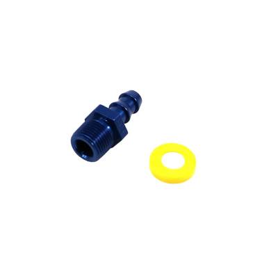 Fragola - Fragola 200123 3/8 MPT to -6AN Push Lock Hose End Barb Blue Fitting Pipe Thread - Image 2