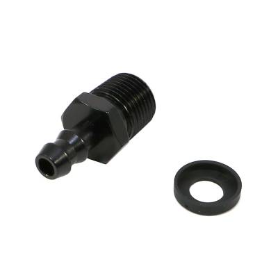 Fragola - Fragola 200124-BL 1/2 NPT/6AN Push Lock Hose End Barb Black Fitting Pipe Thread - Image 2