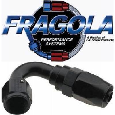 Fragola 231216-BL 16 AN Aluminum 120 Degree Socket Hose Fitting Black IMCA USRA