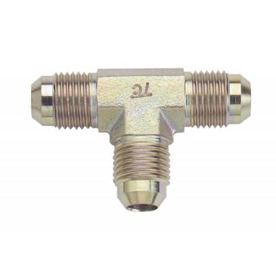 Fragola 582404 4 AN Male Steel Tee Hose Fitting Adapter IMCA USRA NHRA