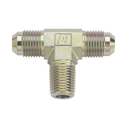 Fragola 582506 6 AN Steel Tee Fitting 1/4 NPT Male On Side IMCA USRA NHRA