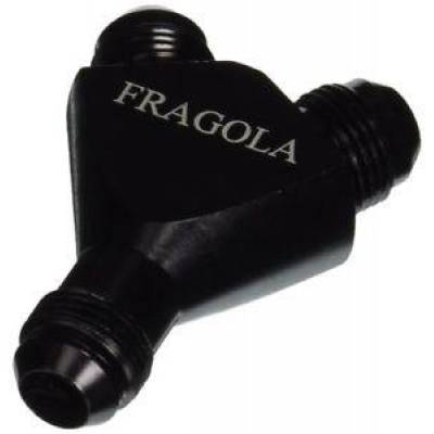 Fragola - Fragola 900608-BL 8 AN Billet Flare to Flare Y Fitting Nitrous & Fuel System