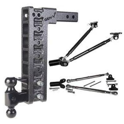 GEN-Y Hitch GH-527 2" Receiver Class V 15" Drop with Stabilizer Kit 16K Hitch