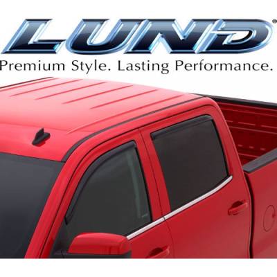 Lund International - Lund 184761 Ventvisor Elite Window Shades 4-Piece 07-13 Toyota Tundra Double Cab