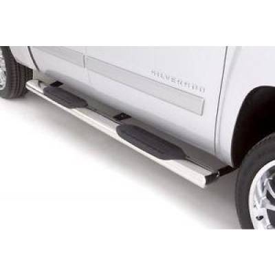 Lund International - Lund 24389009 6" Oval Straight Nerf Bars SS 2017 Ford Super Duty Supercrew