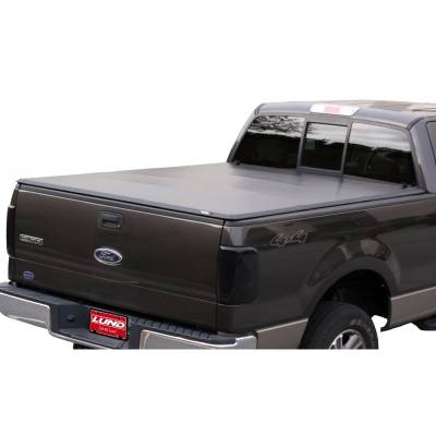Exterior  - Bed Covers  - Lund International - Lund 95074 Genesis Tri-Fold Tonneau Soft Bed Cover Black 04-14 Ford F-150 8 Box