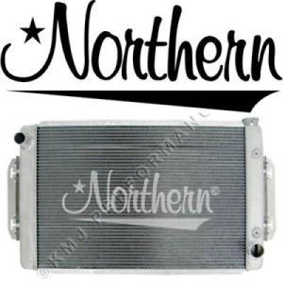 Northern 32" x 19" Chevy Truck C10 K10 Aluminum Radiator w/ Brackets Oil Cooler