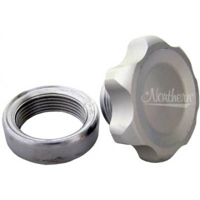 Heating and Cooling - Radiator Caps - Northern Radiator - Northern Z19220 Weldable Threaded Aluminum Bung with Billet Filler Cap